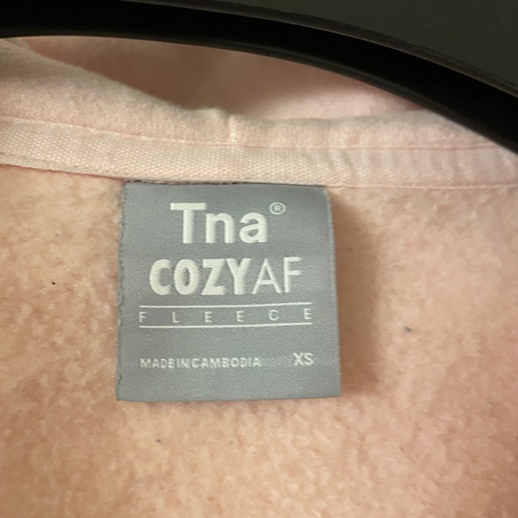 ARITZIA COZY FLEECE BOXY ZIP UP HOODIE - Picture 4 of 4